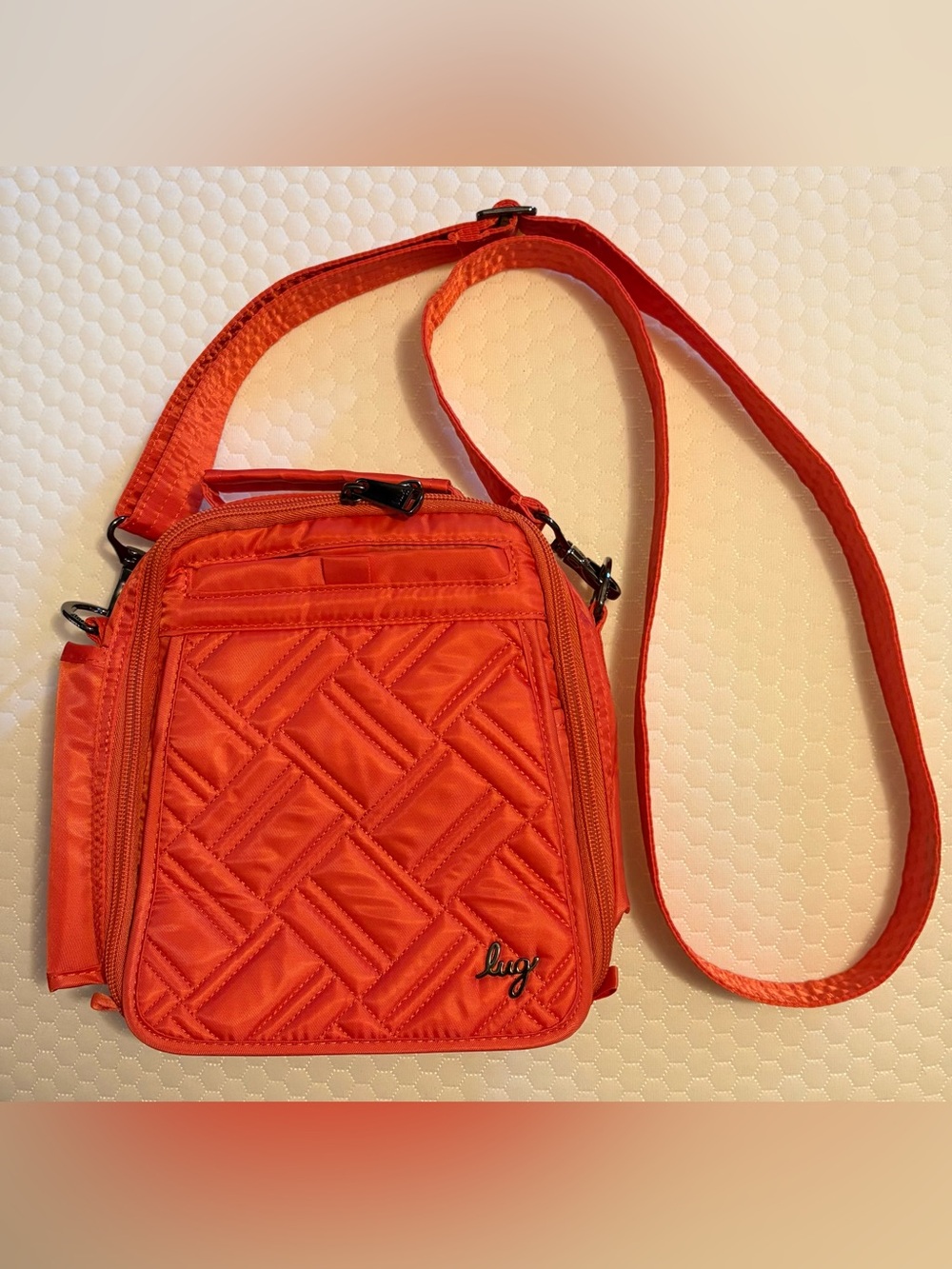 LUG Flapper SE Convertible Crossbody Bag Papaya